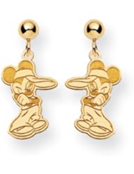 Disneys Mickey Mouse Post Earrings in 14 Karat Gold