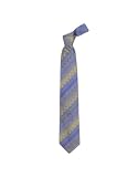 Missoni Violet and Yellow Zig Zag Lines Woven Silk Tie