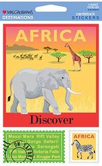 Africa Cardstock Scrapbook Stickers (31350)