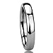 4MM Stainless Steel Wedding Band Ring High Polished Classy Domed Ring (5 to 11) For Unisex Women & Men
