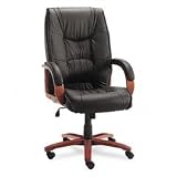 High Back Executive Leather Chair - Black Cherry