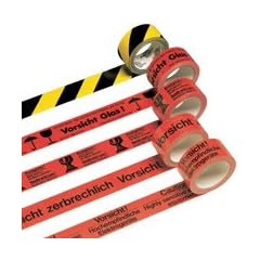 Signalband, gelb/schwarz, 6 Rollen
