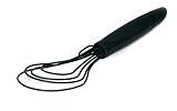 Orka All Silicone Flat Whisk.  Color Black.