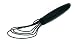 Orka All Silicone Flat Whisk.  Color Black.