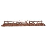 54mm Split Rail Wood Fence (12" Long) by BMC