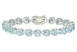 33 Carat Sky Blue Topaz Sterling Silver Bracelet