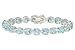 33 Carat Sky Blue Topaz Sterling Silver Bracelet