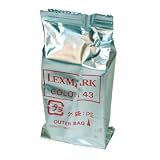Lexmark OEM 18Y0143 (#43XL) HY Color Ink Cartridge in foil packaging