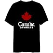 Canada Gymnast Sports Mens T-Shirt (Black, Sizes X-Small - XXX-Large)