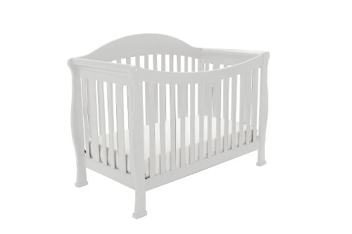 Athena Allie 3 in 1 Crib with Toddler Rail, White Athena Allie 3 in 1 Crib with Toddler Rail, White