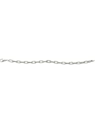 Sterling Silver Silver Bracelet Bracelet 7.5" Ss Textured Alt. Rect. Link Bracel