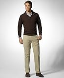 Ralph Lauren Long Sleeve Solid Knit, Classic Fit Long Sleeve Sport Shirt, Links Golf Pant