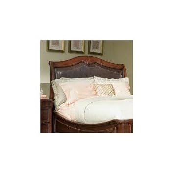 Heritage Court Leather Platform Headboard in Cocoa Brown Size: King,Legacy Classic Furniture,LCF1546_6850902
