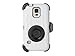 ULAK Galaxy S5 Case, Hybrid Rugged Triple Layer Protection Holster Case for Samsung Galaxy S5 with Built-in Rotating Stand and Belt Swivel Clip White/Black