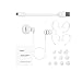 [Newest Version 4.0] Tronfy iWork Mini Wireless Bluetooth Earpiece Headphone with Mic in Ear Small Headset Hands Free Earbud Long Battery Life Earphone for Apple iPhone Andriod Smartphones- White