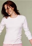 Women's Anvil 1x1 Rib L/S Scoop Neck Tee