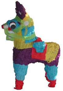 Fetch It Pets Polly Wanna Pinata Donkey 8 in Bird Toy