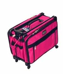 Large Hot Pink Mascot Tutto Sewing Machine on Wheels