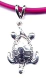 15 Fuschia Sea Turtle Necklace Sterling Silver Jewelry