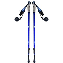 Nordic Walking 2 St�cke Trekking Ski Wanderstock + Pads blau