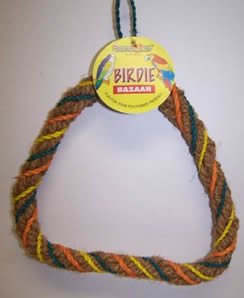 Coco Fiber Triangle Swing 0.5in x 7in Bird Toy