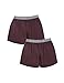 DAVID ARCHY Men's 2 Pack Rib Micro Modal Soft Boxer Shorts