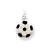 Sterling Silver Enameled Soccer Ball Charm