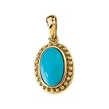 14K Yellow Gold Turquoise Pendant 31jvtQt4sCL. SL160 14K Yellow Gold Turquoise Pendant