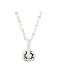 Classic Solitaire CZ Pendant Necklace