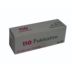 Fukkatsu 110 Format Color Print 400 ISO 24 Exposure Film
