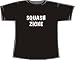 ACHTUNG! TAILLIERTES FRAUEN T-SHIRT: SQUASH ZICKE; Frauen T-Shirt schwarz, Gr. S