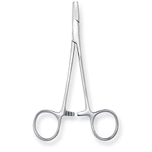 Stainless Steel Non-Sterile Mirror Finish Mayo Hegar Needle Holder for Single Use, 5" Length (Pack of 100)