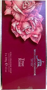 Woods of Windsor True Rose Fine English Soap (3 Bars, 3.5 Oz Each) NEW PACKAGING!
