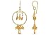 18K Gold Over Sterling Silver Citrine Hoop Earrings by Andrea Barna