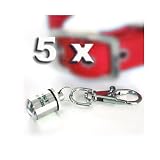PACK OF 5 How's Your Dog LED Flashing Nighttime Safety Pet Blinker - Red & White (2010 New Color)