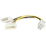 StarTech 6 inch LP4 to 6 Pin PCI Express Video Card Power Cable Adapter