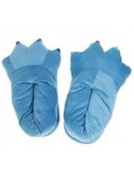Single Detail Page Misc: Animal Dinosaur Plush Shoes Godzila Monster Warm Slippers Cosplay Costume - Blue