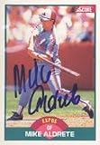 Mike Aldrete, Montreal Expos, 1989 Score Autographed Card
