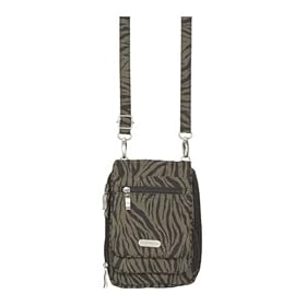 Ladies Baggallini BVZ356 Bon Voyage Bagg - Zebra Crinkle Nylon by Baggallini