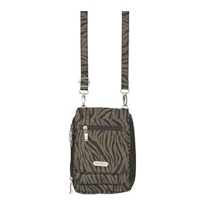 Ladies Baggallini BVZ356 Bon Voyage Bagg - Zebra Crinkle Nylon by Baggallini