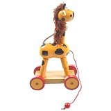 Outdoor Living : Wooden Pull Along Giraffe