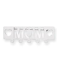 14k White Gold Mom Pin