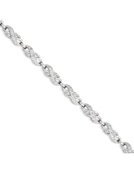 14k White Gold Diamond Bracelet, Best Quality Free Gift Box Satisfaction Guaranteed