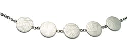 Discus Necklace in Silver