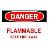 Chemical & Hazardous Materials Sign (B-302; White on Red; High Performance Polyester; 7 H x 10 W) [PRICE is per EACH]