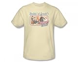 Happy Days - Happy Days / Rockin' At Arnold's Slim Fit Adult T-Shirt In Cream, Size: Medium, Color: Cream