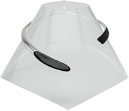 Karine Sultan Open Front Choker Collar Silver and Black