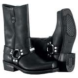 River Road Traditional Square Toe Harness Boots - 7.5/Black
