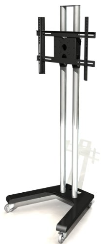 Mountech 1.6m Trolley Stand with Castors for 32 inch - 55 inch TVs