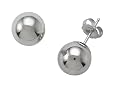 14k White Gold 8mm Ball Earrings in 14k White Gold